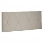 Painel Aqquila Suede Bege King 195cm - Spezzia