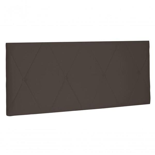 Painel Aqquila Suede Café Solteiro 0,90cm - Spezzia