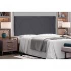 Painel Aqquila Suede Cinza Queen 160cm - Spezzia