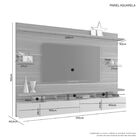 Painel Aquarela Imbuia Off  Jcm Movelaria