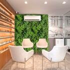 Painel Artificial Que Cobre 1,m² Placa Com Folhagens De Aspec