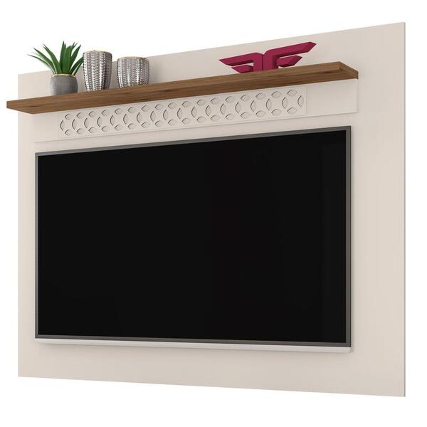 Painel Até 65 Polegadas 160cm Win New Off White Canela Frade