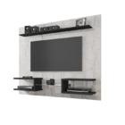 Painel Atlas Carrara/preto Fosco - Bechara Móveis