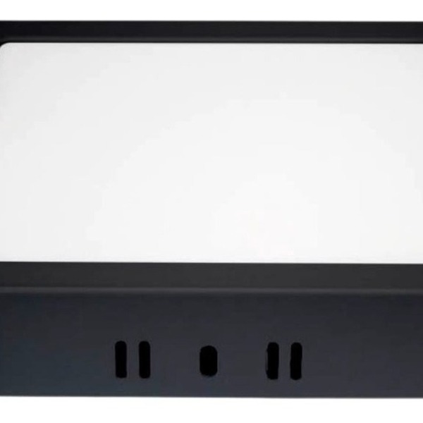 Painel Backlight Ecoled Quadrado Sobrepor 24w 6500k Preto Biv