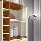 Painel Bancada 1.6 Cristaleira Balcão E Mesa Dubai Nature