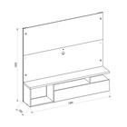 Painel Bancada Para Tv 55 Polegadas Black 19 Caemmun