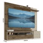Painel Bancada Para Tv 70 Polegadas Prisma Jatoba Off White