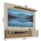 Painel Bancada Para Tv 70 Polegadas Prisma Off White Buriti