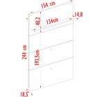 Painel Bancada Piso Teto 244x154cm Tv 65 Mt7151 Mdt