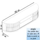 Painel Bancada Piso Teto 244x208cm Tv 75 Bg7191 Mdt