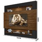 Painel Bancada Riviera 163 Para Tv De 57 Pol Malbec Preto