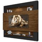 Painel Bancada Riviera 163 Para Tv De 57 Pol Malbec Preto