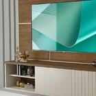 Painel Bancada Rivoli Para Tv De 75 Pol Malbec Off White