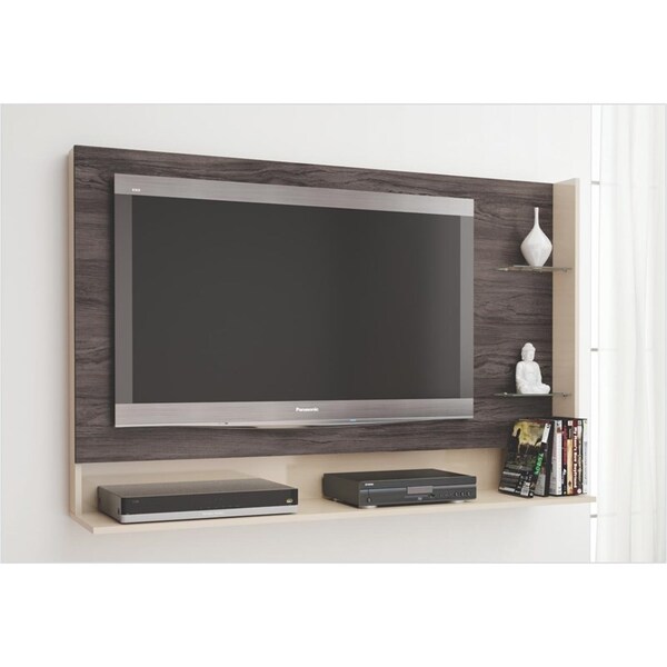 Painel Bancada Suspensa Link Capuccino Com Areia Tex - Caemmun