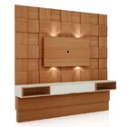 Painel Bancada Suspensa Para Tv Até 60 Pol. Tb126l Freijó/off