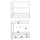 Painel Bancada Suspensa Para Tv Até 70'' Aracaju C05 Nogueira
