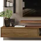 Painel Bancada Suspenso Tv 60 Pol 24204 Amarula Carvalho Euro