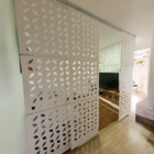 Painel Biombo Divisória Ambiente Decorativo 80x287,60 Branco