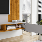 Painel Búzios Naturalle/off White - Bechara Móveis