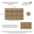 Painel C/ Suporte Tv 65" E Prateleira Amsterdã Plus Multimóve