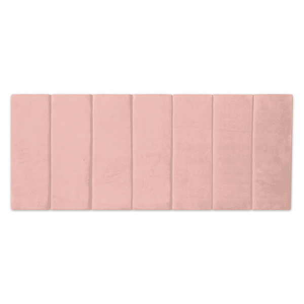Painel Cabeceira Cama Box 1,40mx60cm Modulada Estofada Rosa S