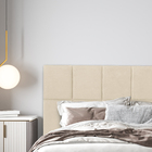 Painel Cabeceira Cama Box 2,10mx60cm Modulada Estofada Palha