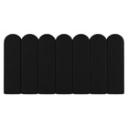 Painel Cabeceira Cama Box Solteiro Lana 100cm Linho Preto - D