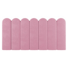 Painel Cabeceira Cama Box Solteiro Lana 90cm Suede Rosa - Des