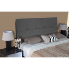 Painel Cabeceira Casal 140cm Nina Cinza Suede Carolina Moveis
