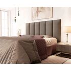 Painel Cabeceira Casal Cancun Suede Marrom - M&f Decor