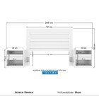 Painel Cabeceira Casal Verona Com Criados Santos Andirá