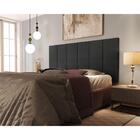 Painel Cabeceira De Cama Box Milão Casal 1,60 Suede Preto