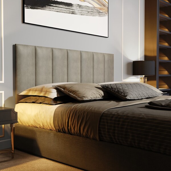 Painel Cabeceira De Cama Casal Quarto 1,60 Maldivas Suede - B