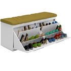 Painel Cabeceira E Calçadeira Sapateria New Mille 140 Cm Bran