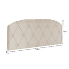 Painel Cabeceira Estofada Athenas Queen 1,60 Bege