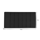 Painel Cabeceira Estofada Inovare Casal 1,40 Preto