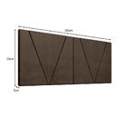 Painel Cabeceira Estofada Nobre Para Cama King 195 Cm
