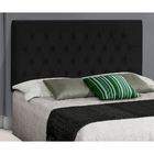 Painel Cabeceira Estofada Safira Casal 1,40 Preto