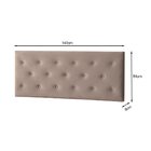 Painel Cabeceira Genebra 1,38 Cor Bege