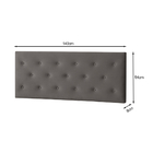 Painel Cabeceira Genebra 1,38 Cor Cinza