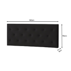 Painel Cabeceira Genebra 1,58 Cor Preto