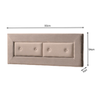 Painel Cabeceira Irlanda 0,88 Cor Bege