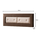 Painel Cabeceira Irlanda 0,88 Cor Marrom E Bege