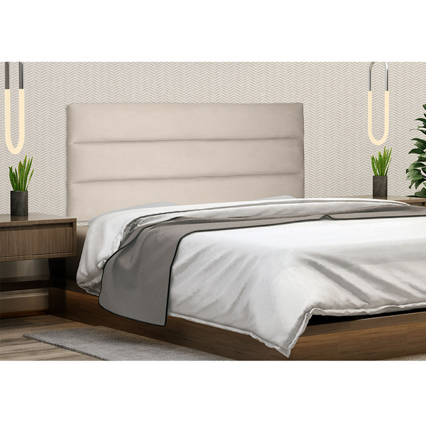 Painel Cabeceira Livia Cama Box Queen 160cm Suede - Ssx Multi