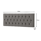 Painel Cabeceira Miami 0,88 Cor Cinza