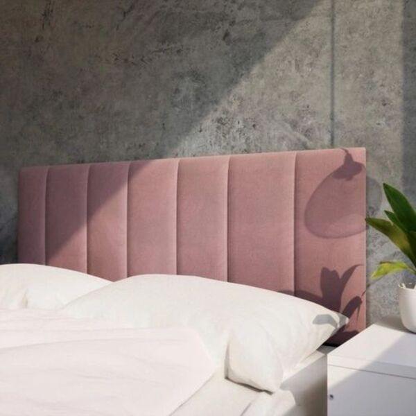 Painel Cabeceira Queen Cancun Suede Rose - M&f Decor