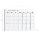 painel calendário mês anote aí branco