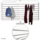 Painel Canaletado 1,22 X 0,61 + Canaleta Cinza