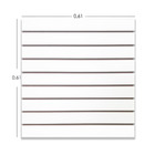 Painel Canaletado Branco 0,61 X 0,61 + Canaleta Amarela