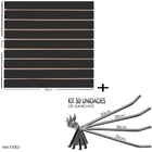 Painel Canaletado Preto - 0,91 X 0,91 + 50 Und Gancho 20cm